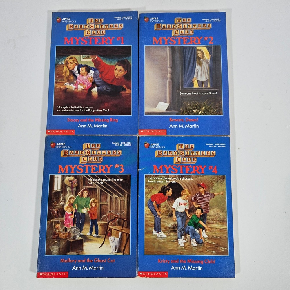 The Baby-Sitters Club Mystery Books 1-4 Lot Ann M Martin Vintage Paperbacks - Picture 11 of 11